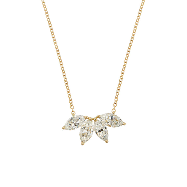 Navette Diamond Necklace Y - D (45CM) - Classic - Ileana Makri