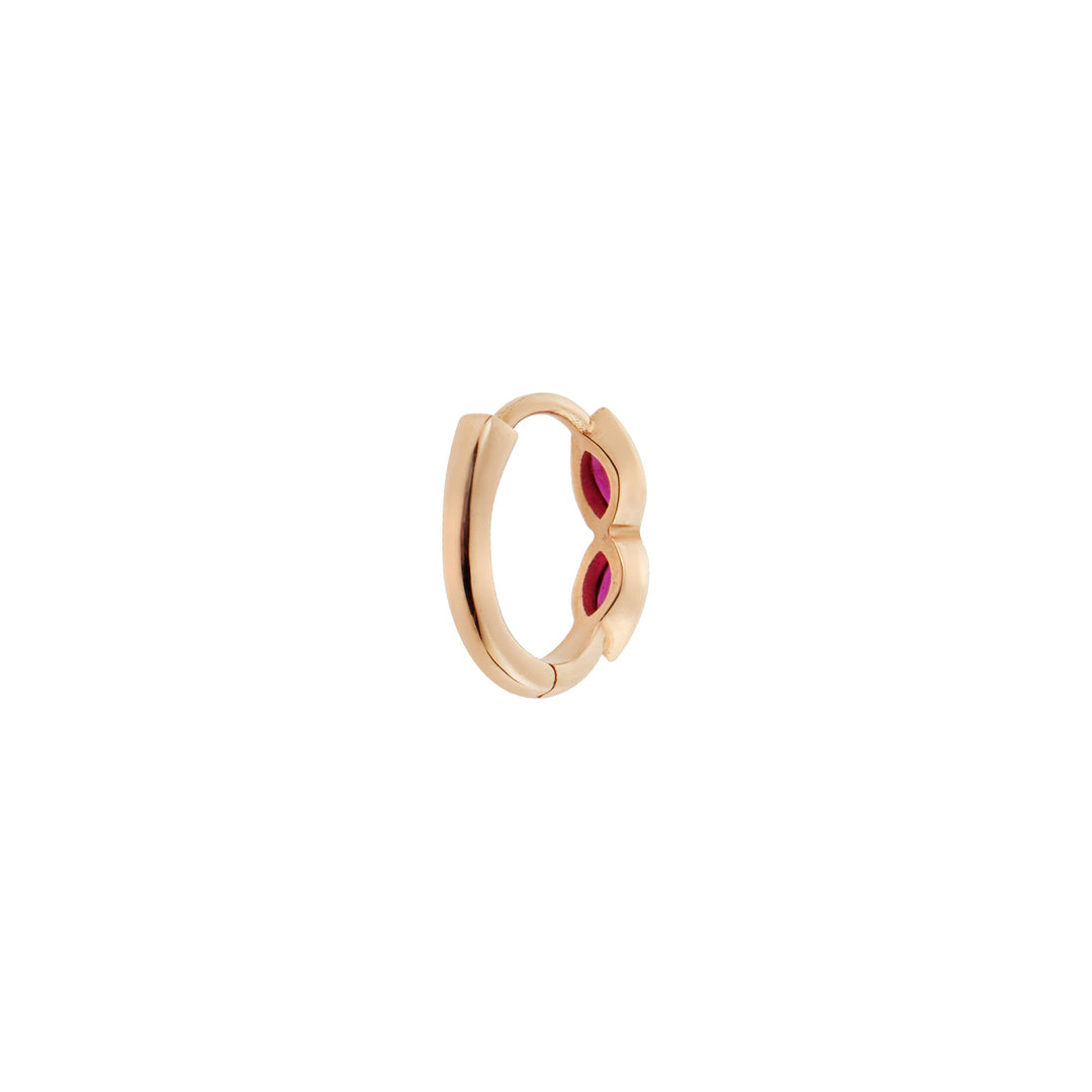 Navette Ruby Mini Hoops P - RU - Classic - Ileana Makri