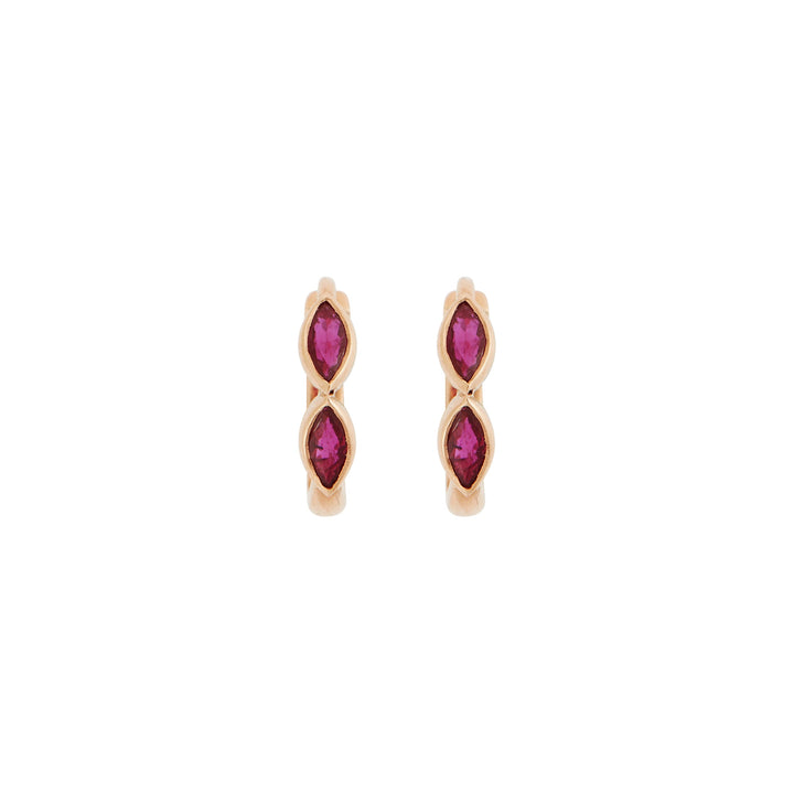 Navette Ruby Mini Hoops P - RU - Classic - Ileana Makri