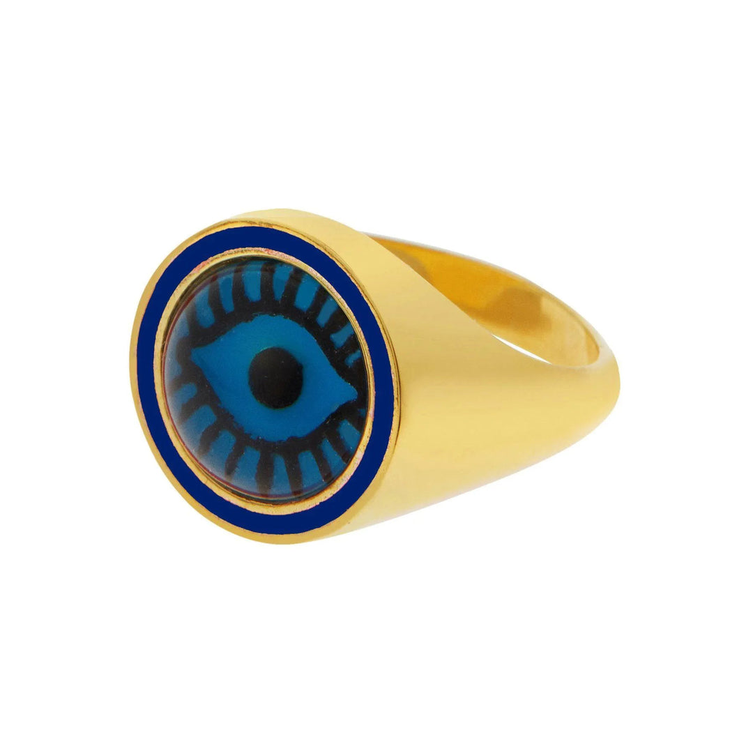 Neon Blue Evil Eye Chevalier - Eye M Eyes - Ileana Makri