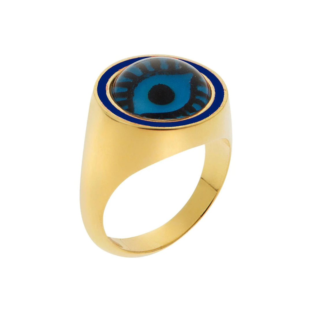 Neon Blue Evil Eye Chevalier - Eye M Eyes - Ileana Makri