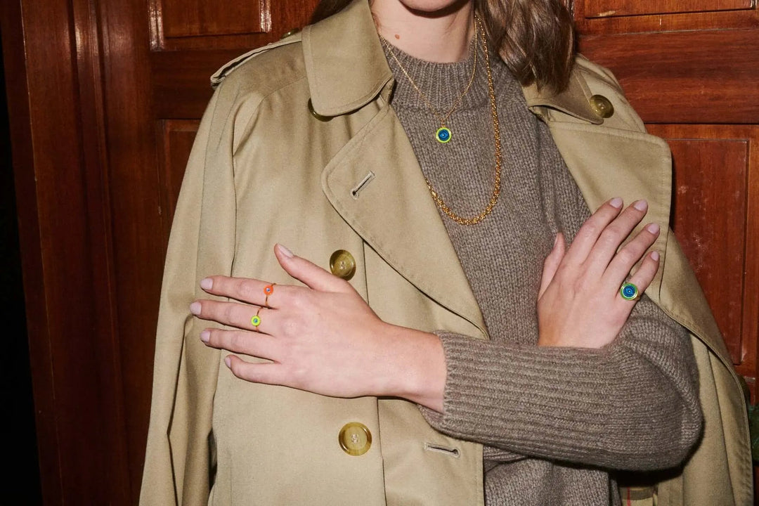 Neon Blue Eye Ring - Eye M Eyes - Ileana Makri