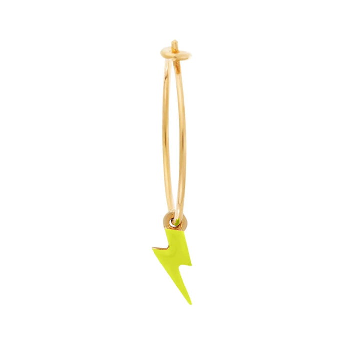 Neon Thunder Bolt Hoops - Eye M Neon Rocks - Ileana Makri