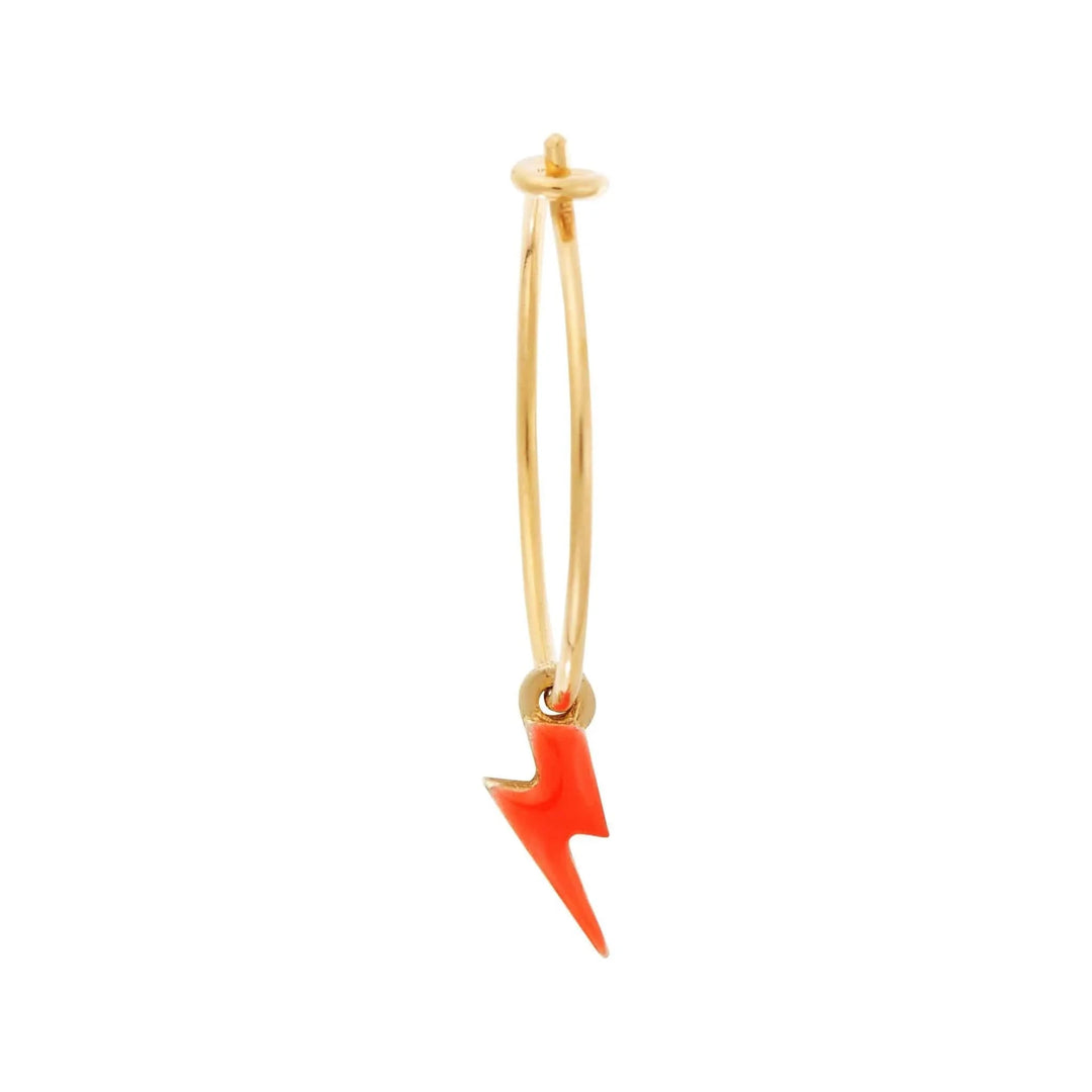 Neon Thunder Bolt Hoops - Eye M Neon Rocks - Ileana Makri