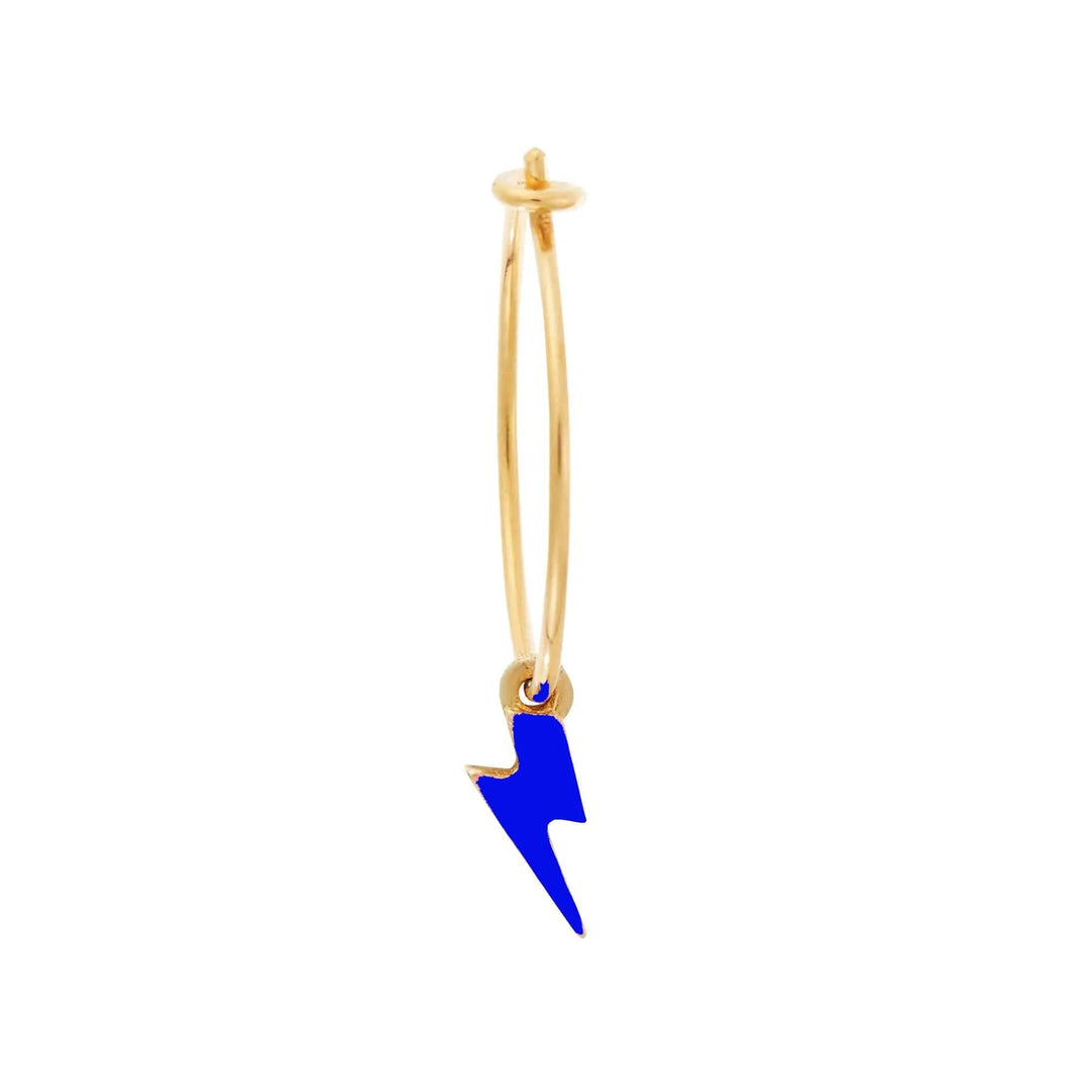 Neon Thunder Bolt Hoops - Eye M Neon Rocks - Ileana Makri