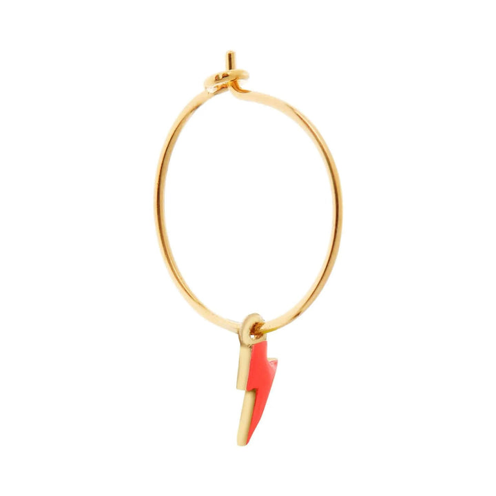 Neon Thunder Bolt Hoops - Eye M Neon Rocks - Ileana Makri