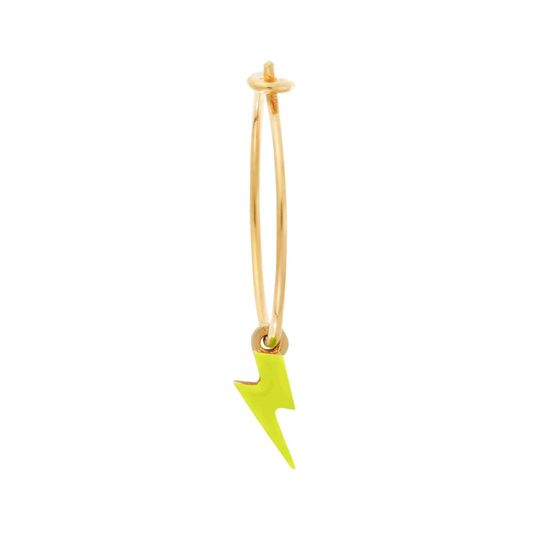 Neon Thunder Bolt Hoops - Eye M Neon Rocks - Ileana Makri store