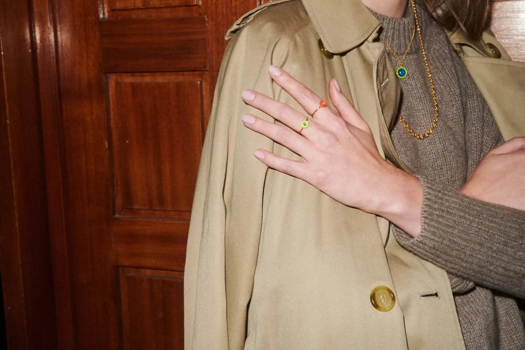 Neon Yellow Eye Ring - Eye M Eyes - Ileana Makri