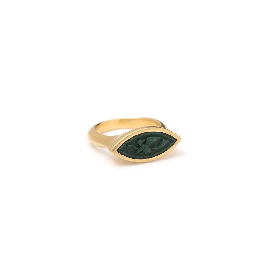 Nike Navette Signet Ring - Reinstein Ross - Ileana Makri