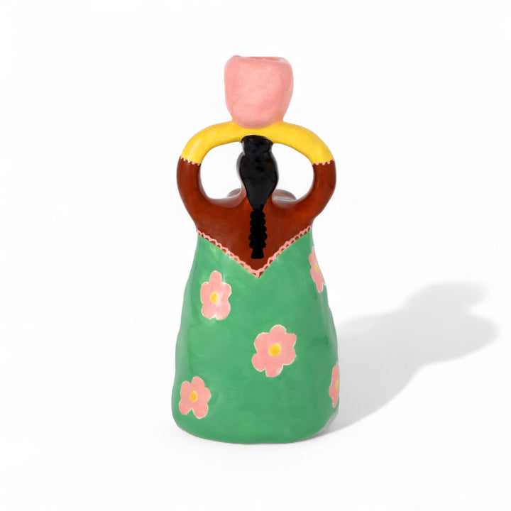 Nina Green Candleholder