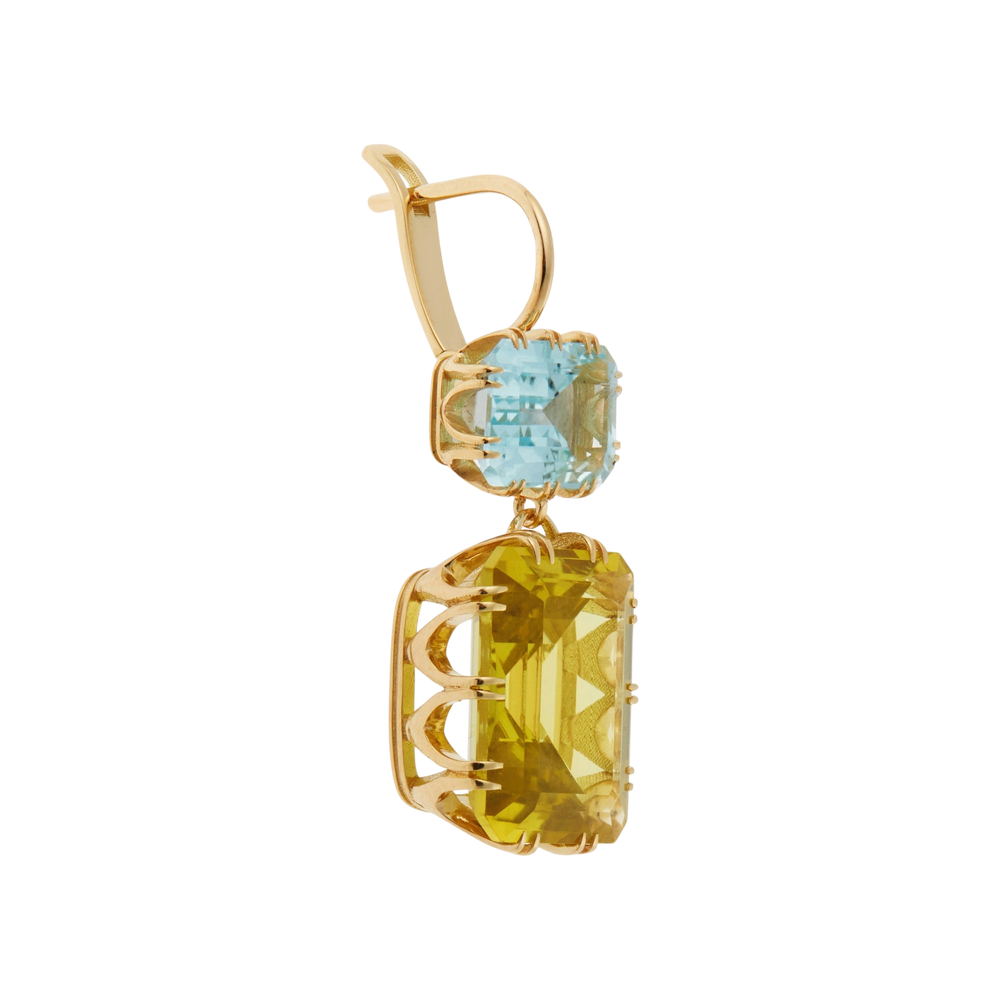 Oblong Crown Blue & Lemon Topaz - Crown - Ileana Makri