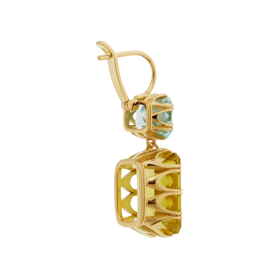 Oblong Crown Blue & Lemon Topaz - Crown - Ileana Makri