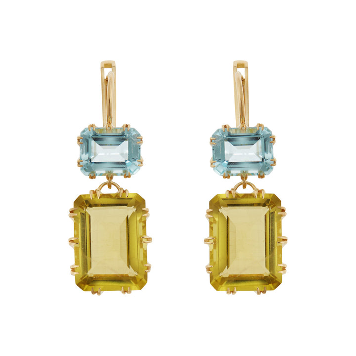 Oblong Crown Blue & Lemon Topaz - Crown - Ileana Makri