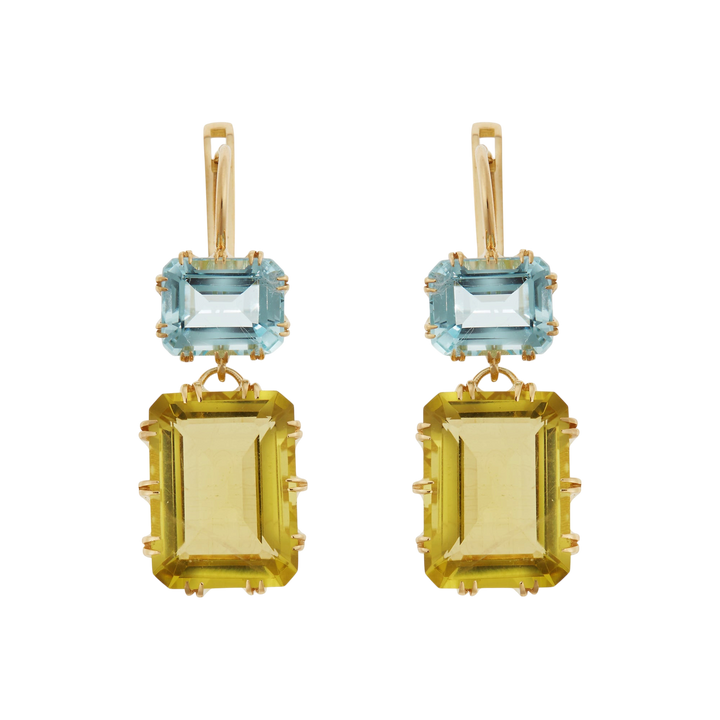 Oblong Crown Blue & Lemon Topaz - Crown - Ileana Makri
