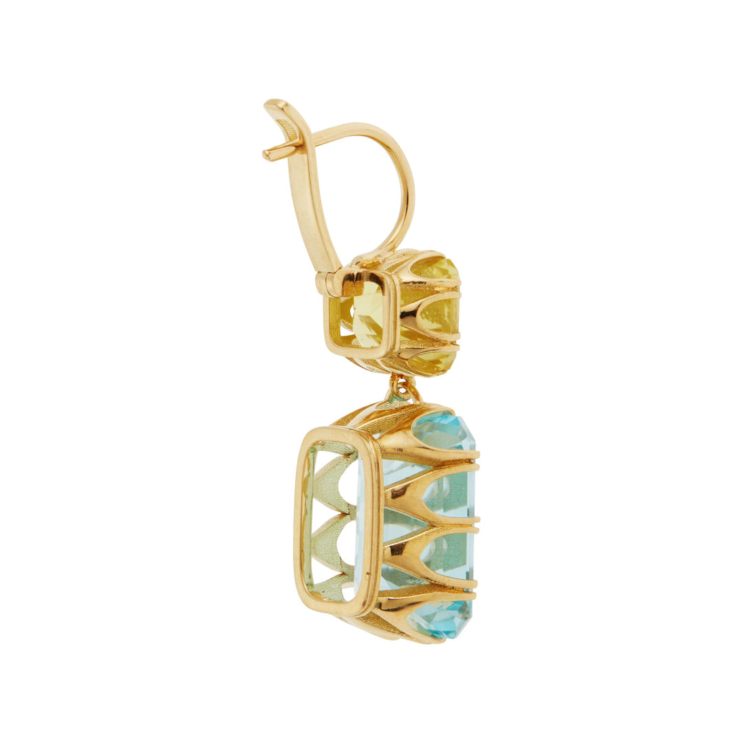 Oblong Crown Lemon & Blue Topaz - Crown - Ileana Makri