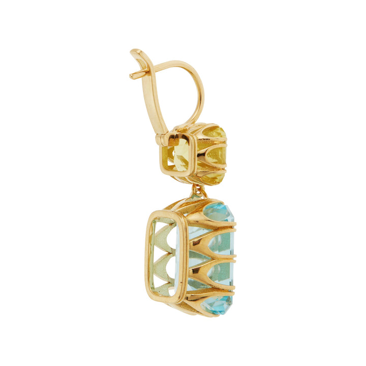 Oblong Crown Lemon & Blue Topaz - Crown - Ileana Makri
