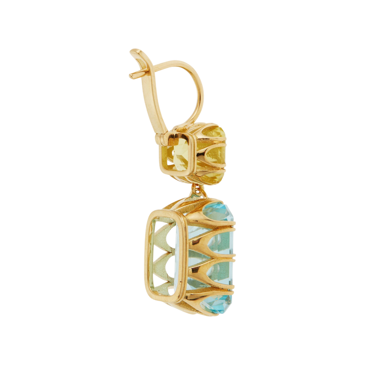 Oblong Crown Lemon & Blue Topaz - Crown - Ileana Makri