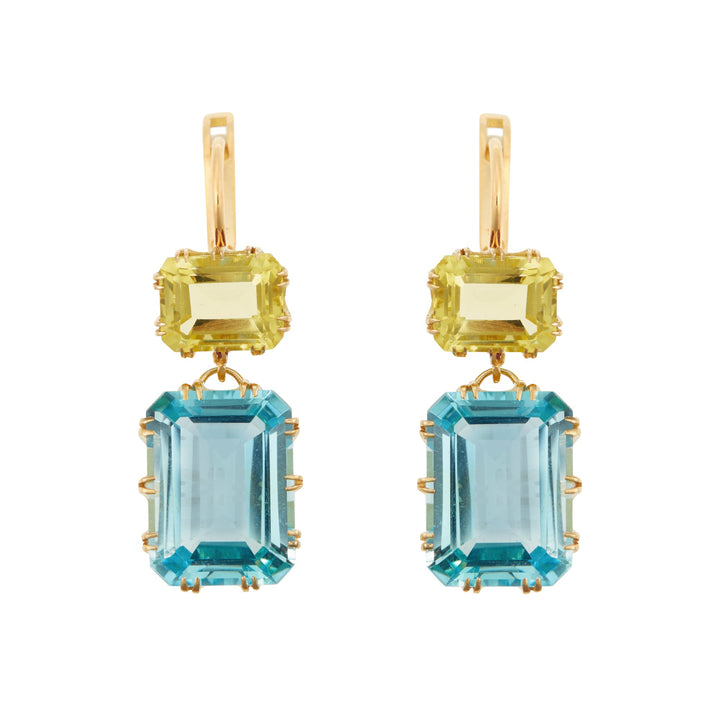 Oblong Crown Lemon & Blue Topaz - Crown - Ileana Makri