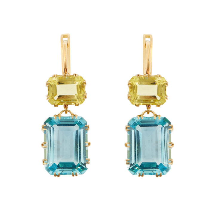 Oblong Crown Lemon & Blue Topaz - Crown - Ileana Makri