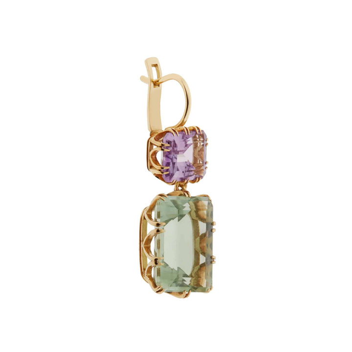 Oblong Crown Pink & Green Amethyst - Crown - Ileana Makri