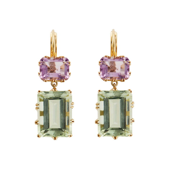 Oblong Crown Pink & Green Amethyst - Crown - Ileana Makri