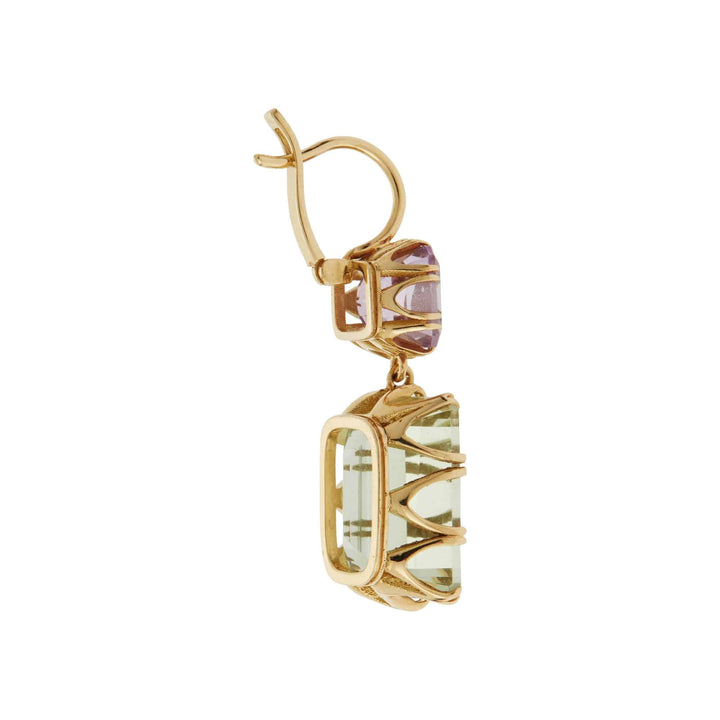 Oblong Crown Pink & Green Amethyst - Crown - Ileana Makri