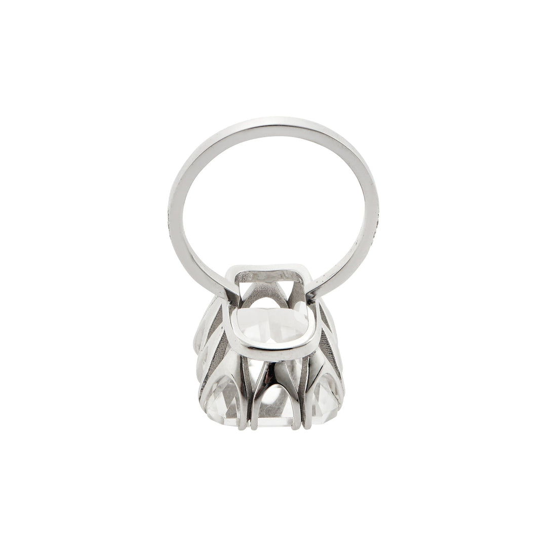 Oblong Crown Solitaire White Topaz - Crown - Ileana Makri