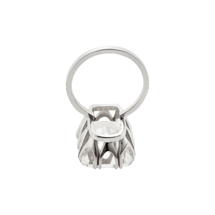 Oblong Crown Solitaire White Topaz - Crown - Ileana Makri
