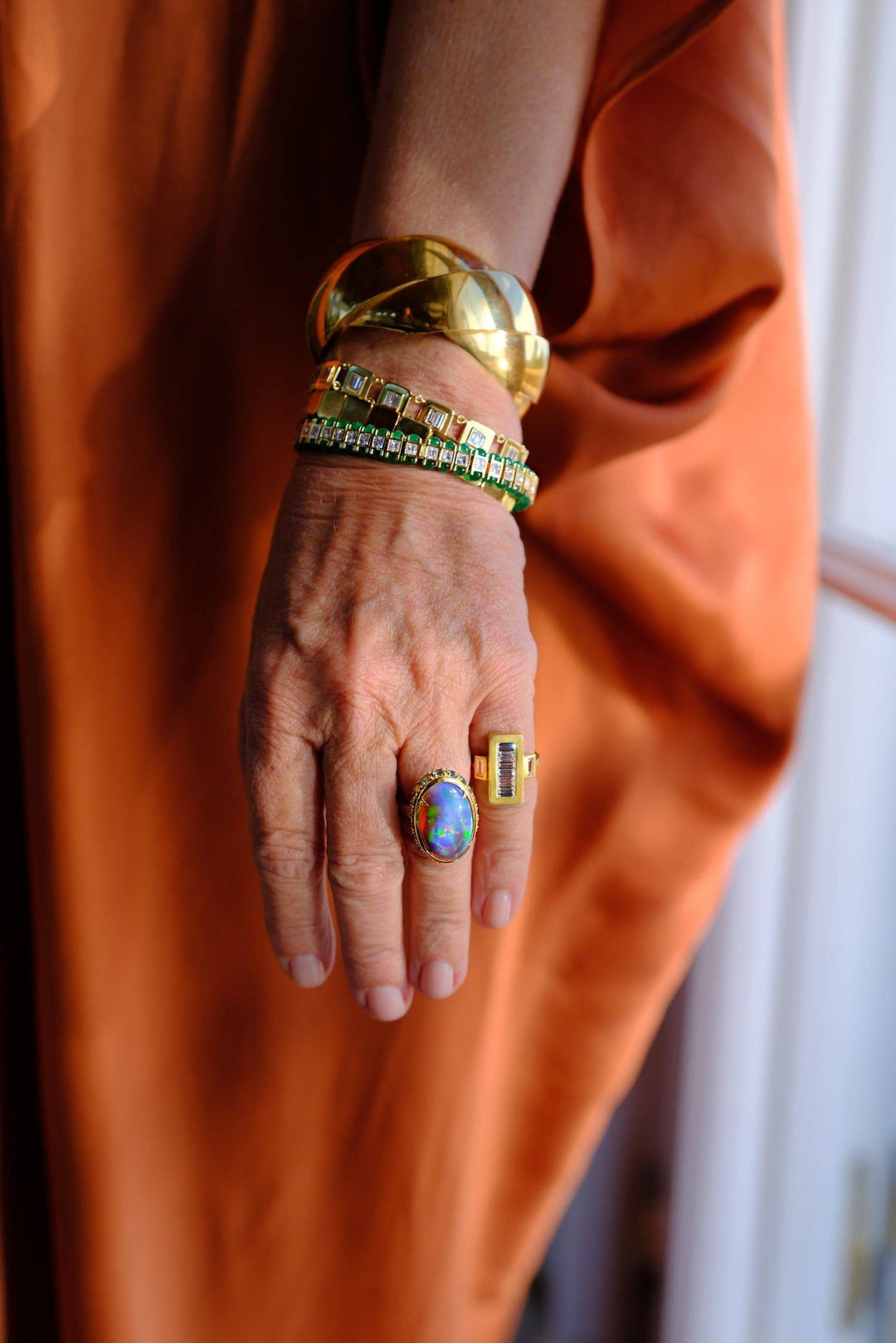 Oblong Tile Ring Y - D - Tile - Ileana Makri