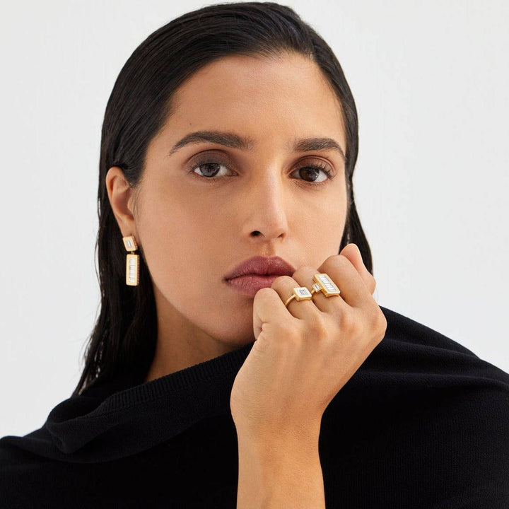 Oblong Tile Ring Y - D - Tile - Ileana Makri
