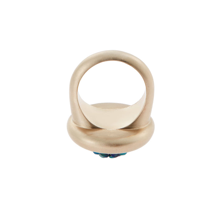 Opal & Diamond Caviar Ring - Fête - Ileana Makri