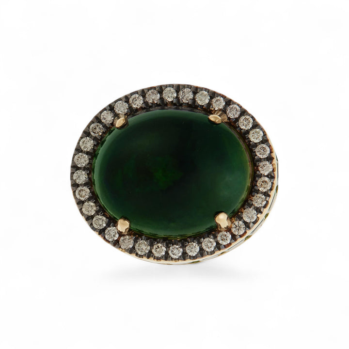 Opal Eternity Flower Ring