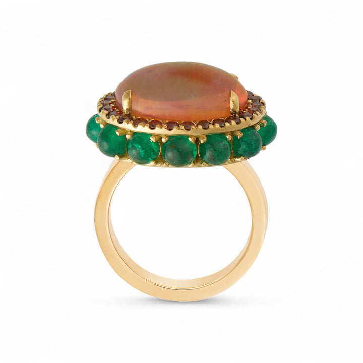 Opal Eternity Flower Ring - OAK - Archive - Ileana Makri