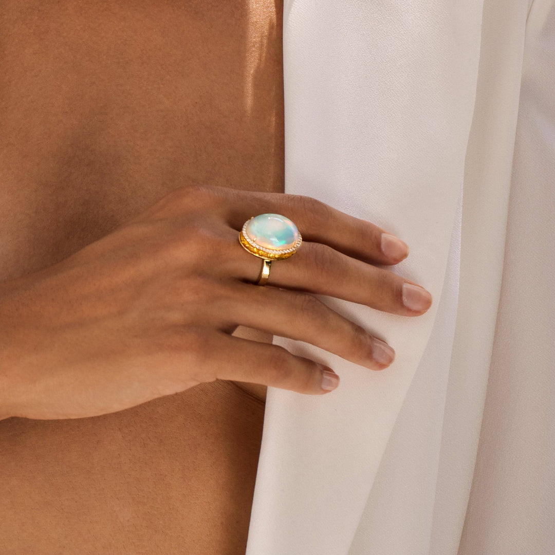 Opal Eternity Ring - OAK - Archive - Ileana Makri
