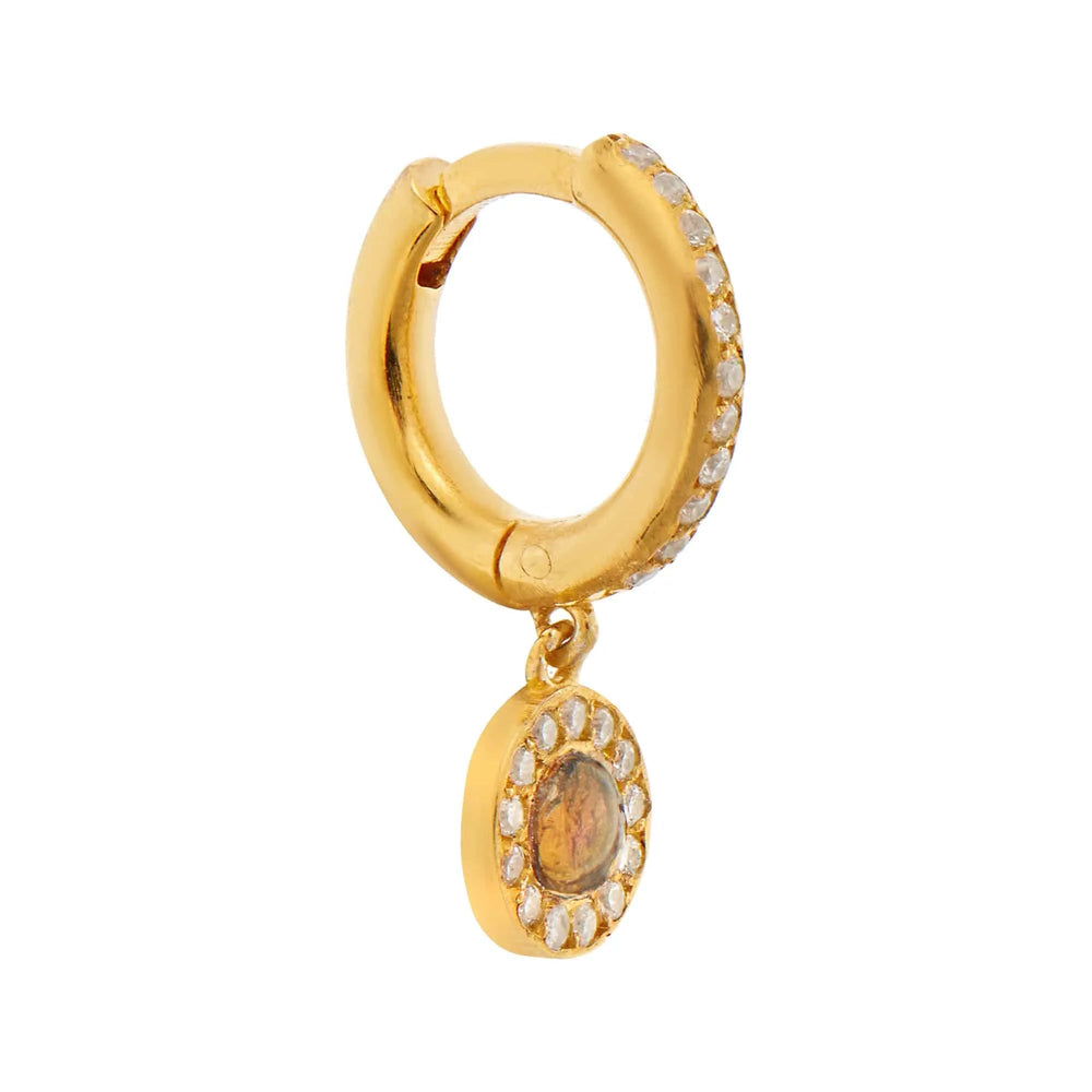 Opal Sun Midi Hoops - Eye M - Ileana Makri
