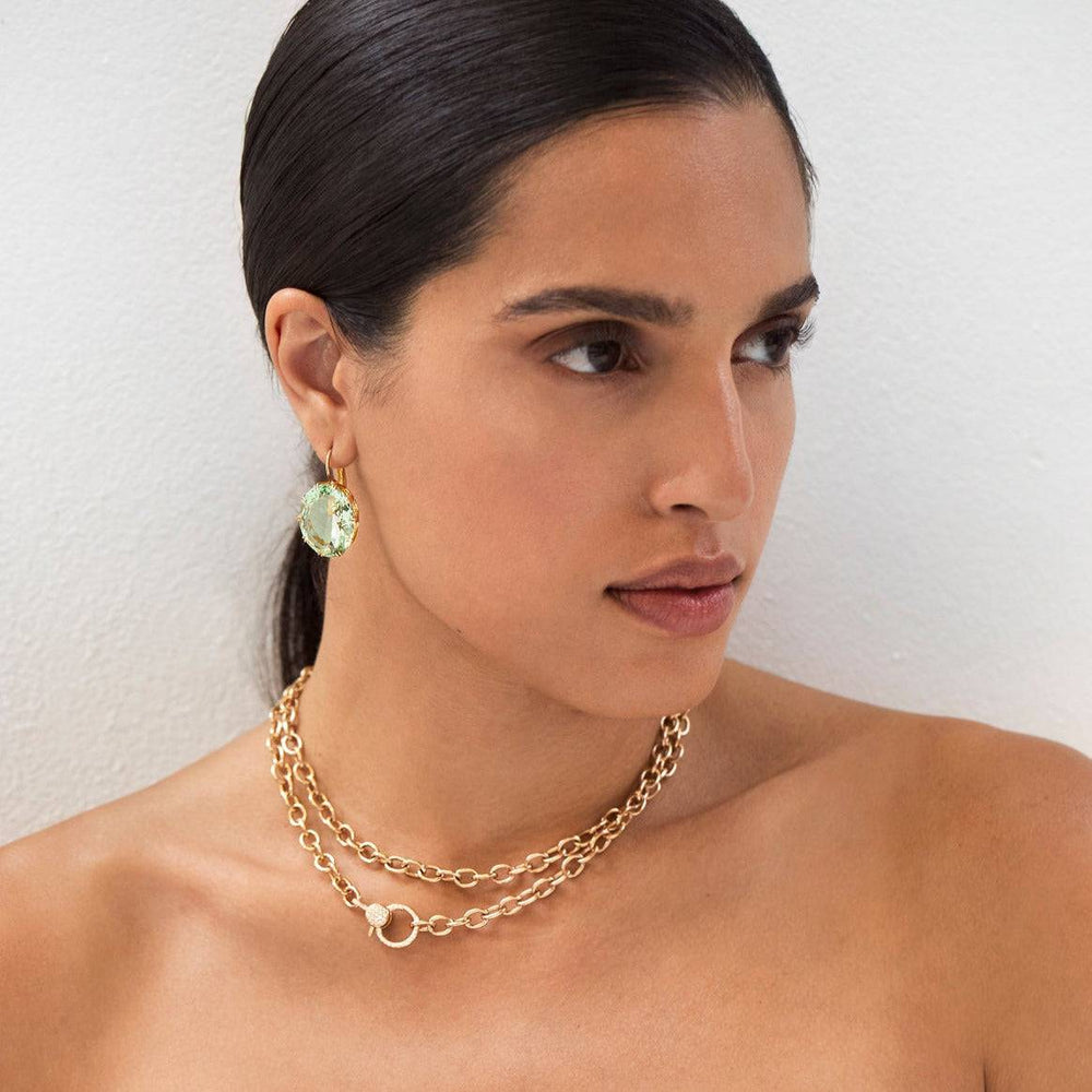 Oval Crown Green Amethyst - Crown - Ileana Makri store