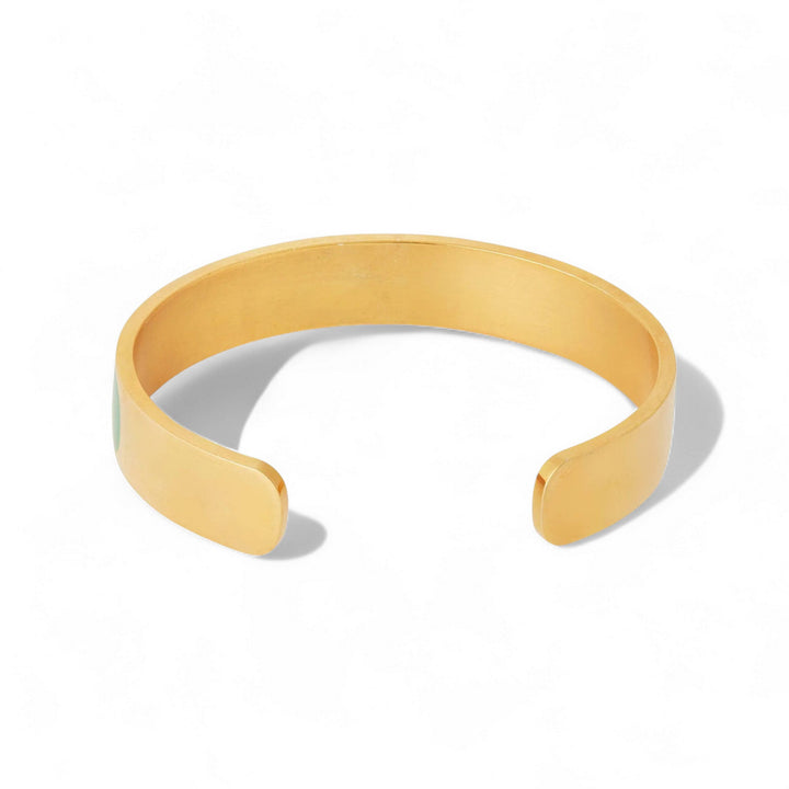Oval Eye Green Enamel Cuff - Eye M Eyes - Ileana Makri