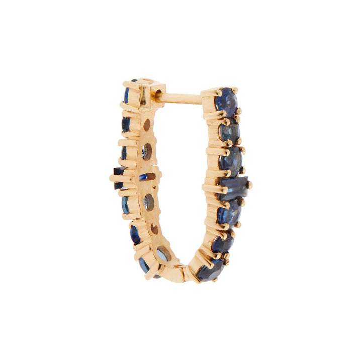 Oval Rivulet Blue Sapphire Hoops - Rivulet - Ileana Makri