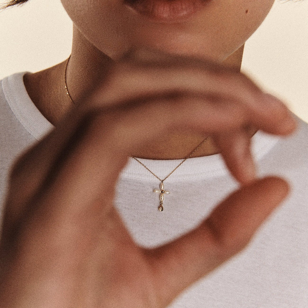 Palerme Necklace White Pearl - Pascale Monvoisin - Ileana Makri