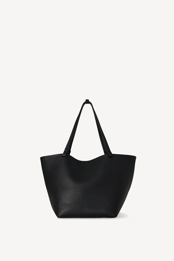 Park Tote Three Bag in Black Leather - The Row - Ileana Makri