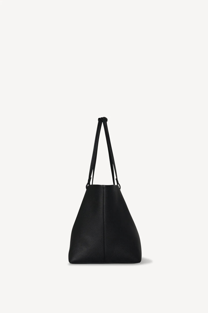 Park Tote Three Bag in Black Leather - The Row - Ileana Makri