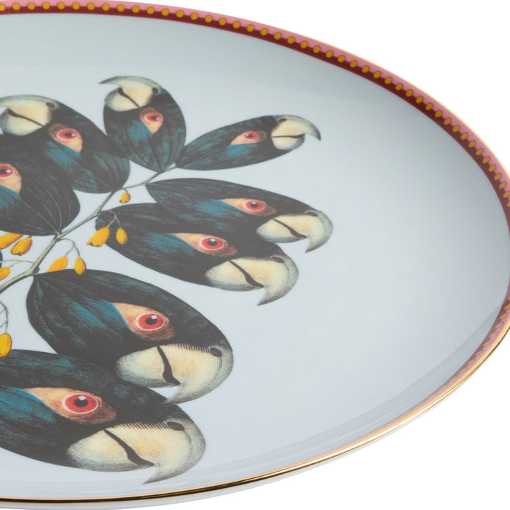 Parrot Stem Decorative Plate - La Double J Home - Ileana Makri