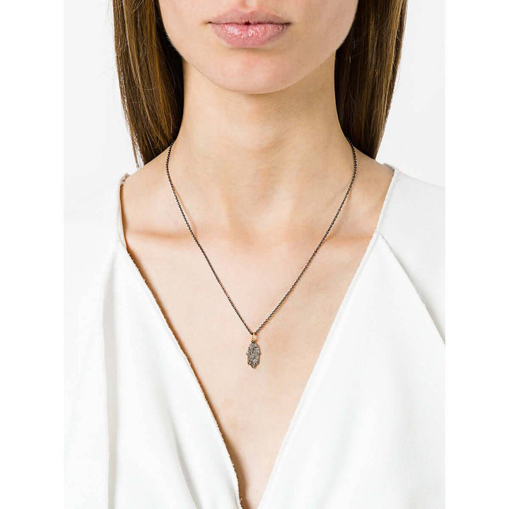 Pavé Fatima Hand Pendant - SYMBOLS - Ileana Makri
