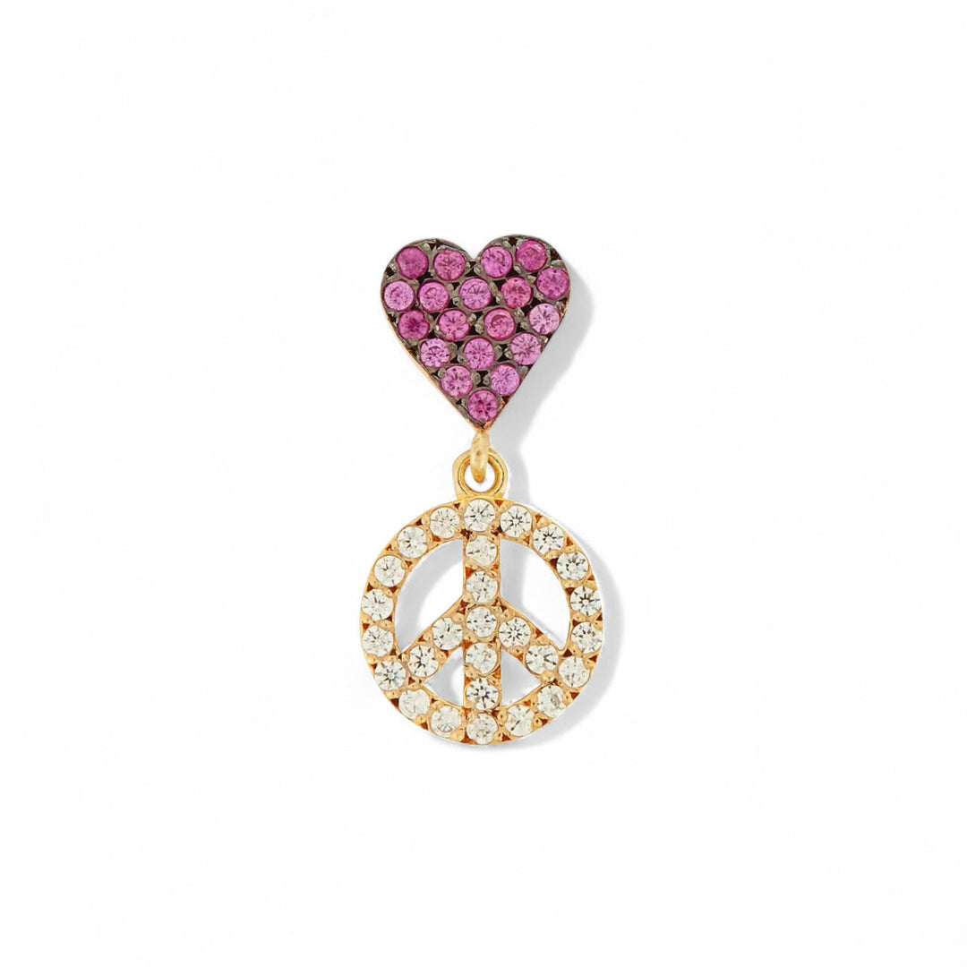 Peace and Love Earrings YP - RUZ - Eye M Hearts - Ileana Makri