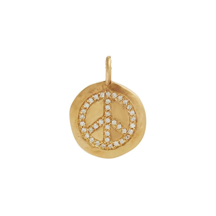Peace Charm Gold Lock Chain Bracelet - SYMBOLS - Ileana Makri