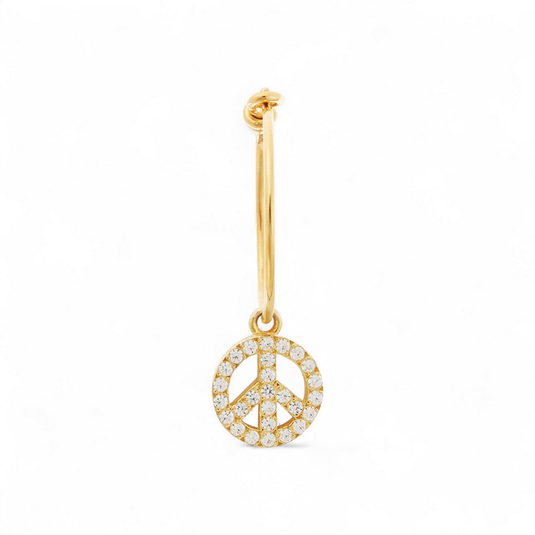 Peace Hoops - Eye M Hearts - Ileana Makri