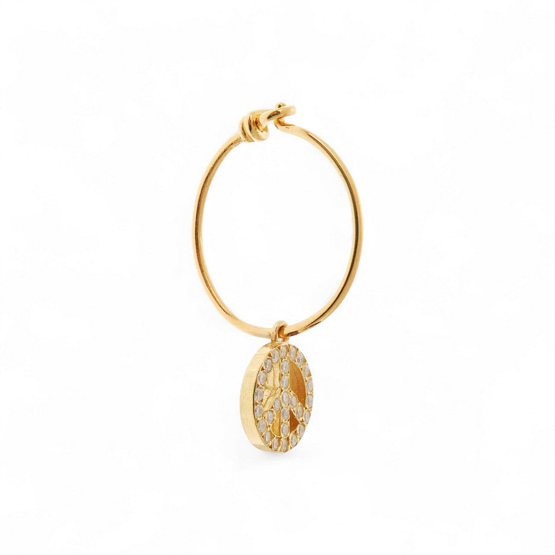 Peace Hoops - Eye M Hearts - Ileana Makri