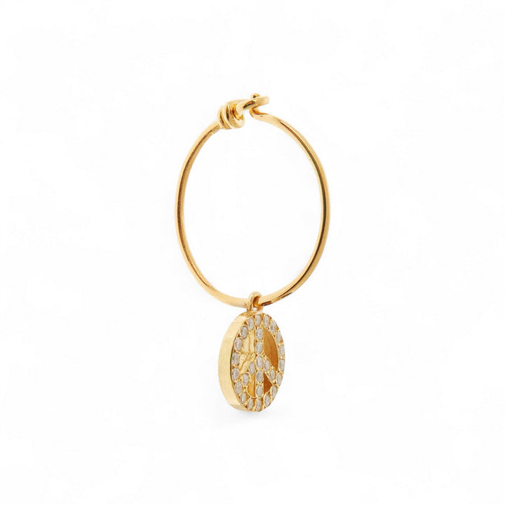 Peace Hoops - Eye M Hearts - Ileana Makri