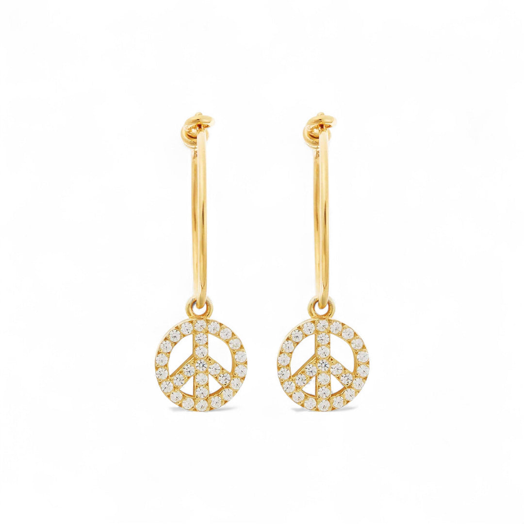 Peace Hoops - Eye M Hearts - Ileana Makri