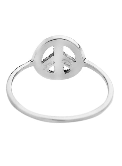 Peace Ring W-D - SYMBOLS - Ileana Makri store
